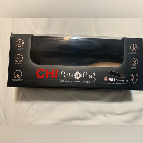Special Edition CHI Spin N Curl Ceramic Curling Iron 1". Rose Gold. - Picture 9 of 12